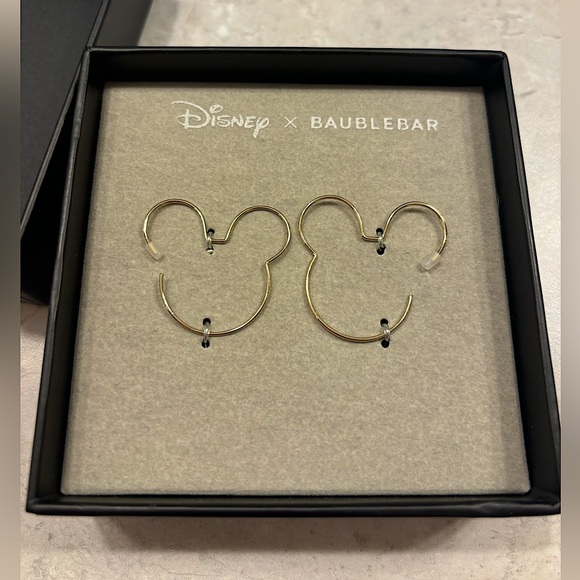 BaubleBar Jewelry - Disney Gold Mickey Earrings